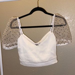 Cap sleeve Zara NWT crop top